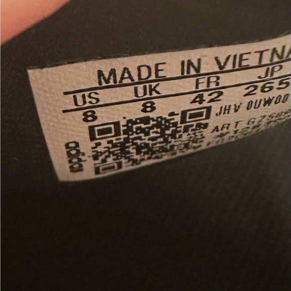 Adidas Core Black Adilette Slides Sandals. Men’s 8. Women’s 9.5. Comfy! - Picture 8 of 12